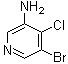 structure of CAS# 89283-92-1, 3-氨基-5-溴-4-氯吡啶