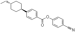 4-Cyanophenyl 4-trans-(4-ethylcyclohexyl)benzoate molecular structure (CAS 89331-97-5)