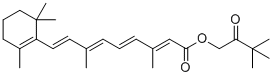 CAS # 893412-73-2, Hydroxypinacolone retinoate, (3,3-dimethyl-2-oxobutyl) (2E,4E,6E,8E)-3,7-dimethyl-9-(2,6,6-trimethylcyclohexen-1-yl)nona-2,4,6,8-tetraenoate