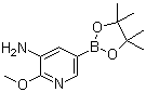 structure of CAS# 893440-50-1, 3-Amino-2-methoxypyridine-5-boronic acid pinacol ester