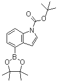 CAS # 893441-86-6, tert-Butyl 4-(4,4,5,5-tetramethyl-1,3,2-dioxaborolan-2-yl)-1H-indole-1-carboxylate