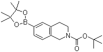 structure of CAS# 893566-72-8, N-Boc-1,2,3,4-tetrahydroisoquinoline-6-boronic acid pinacol ester