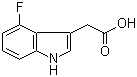 structure of CAS# 89434-03-7, 4-氟-3-吲哚乙酸