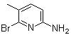 structure of CAS# 89466-17-1, 6-溴-5-甲基-2-吡啶胺