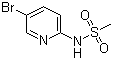 N-(5-Bromo-2-pyridinyl)methanesulfonamide molecular structure (CAS 89466-22-8)