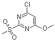 CAS # 89466-55-7, 4-Chloro-2-(methylsulfonyl)-6-methoxypyrimidine, 4-Chloro-6-methoxy-2-(methylsulfonyl)pyrimidine