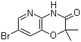 7-Bromo-2,2-dimethyl-2H-pyrido[3,2-b]-1,4-oxazin-3(4H)-one molecular structure (CAS 894852-01-8)