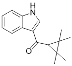 structure of CAS# 895152-66-6, (1H-indol-3-yl)(2,2,3,3-tetramethylcyclopropyl)methanone