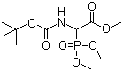 structure of CAS# 89524-98-1, Methyl N-Boc-2-(dimethylphosphono)glycinate