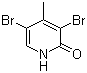 structure of CAS# 89581-53-3, 3,5-Dibromo-4-methyl-2(1H)-pyridone