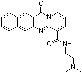 structure of CAS# 896705-16-1, N-[2-(Dimethylamino)ethyl]-12-oxo-12H-benzo[g]pyrido[2,1-b]quinazoline-4-carboxamide