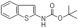 structure of CAS# 89673-36-9, Benzothiophene-2-carbamic acid tert-butyl ester