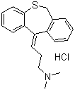 11-(3-Dimethylaminopropylidene)-6,11-dihydrodibenzo[b,e]thiepin hydrochloride molecular structure (CAS 897-15-4)