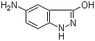 structure of CAS# 89792-09-6, 5-氨基-3-羟基-1H-吲唑