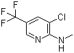 structure of CAS# 89810-01-5, 3-氯-N-甲基-5-(三氟甲基)吡啶-2-胺