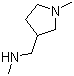 structure of CAS# 89850-95-3, N,1-二甲基-3-吡咯烷甲胺
