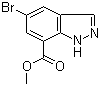 structure of CAS# 898747-24-5, Methyl 5-bromo-1H-indazole-7-carboxylate
