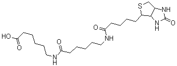 CAS # 89889-51-0, 6-((6-((Biotinoyl)amino)hexanoyl)amino) hexanoic acid