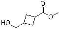 structure of CAS# 89941-55-9, 3-(Hydroxymethyl)cyclobutanecarboxylic acid methyl ester