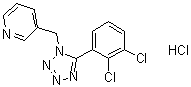 structure of CAS# 899431-18-6, 3-[[5-(2,3-二氯苯基)-1H-四唑-1-基]甲基]吡啶单盐酸盐