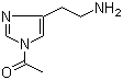 CAS # 90008-46-1, 1-[4-(2-Aminoethyl)-1H-imidazol-1-yl]ethanone, 1-Acetyl-4-(2-aminoethyl)imidazole