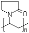 Polyvinylpyrrolidone molecular structure (CAS 9003-39-8)