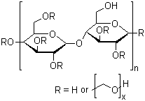 structure of CAS# 9004-62-0, Hydroxyethyl Cellulose