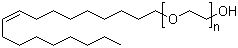 Triethylene glycol oleyl ether molecular structure (CAS 9004-98-2)