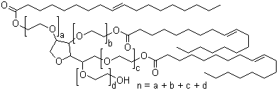 Tween 85 molecular structure (CAS 9005-70-3)