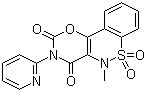 CAS 登录号：90101-16-9, 屈昔康, 5-甲基-3-(2-吡啶基)-2H,5H-1,3-恶唑并[5,6-c][1,2]苯并噻嗪-2,4(3H)-二酮 6,6-二氧化物