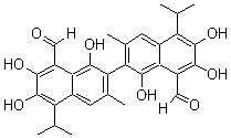 (-)-Gossypol molecular structure (CAS 90141-22-3)