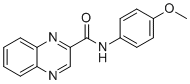 structure of CAS# 901599-43-7, N-(4-methoxyphenyl)quinoxaline-2-carboxamide
