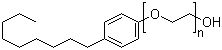 CAS # 9016-45-9, Nonylphenoxypoly(ethyleneoxy)ethanol, Ethoxylated nonylphenol, Nonylphenol polyethylene glycol ether, Nonylphenol polyoxyethylene ether