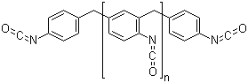 Polymethylene polyphenyl polyisocyanate molecular structure (CAS 9016-87-9)