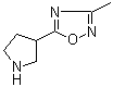 3-Methyl-5-(pyrrolidin-3-yl)-1,2,4-oxadiazole molecular structure (CAS 902836-46-8)