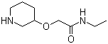 N-Ethyl-2-(3-piperidinyloxy)acetamide molecular structure (CAS 902836-75-3)