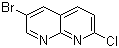 structure of CAS# 902837-40-5, 6-Bromo-2-chloro-1,8-naphthyridine