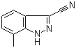 structure of CAS# 90322-84-2, 7-甲基-1H-吲唑-3-甲腈