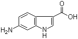 6-Aminoindole-3-carboxylic acid molecular structure (CAS 90417-29-1)