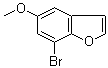 7-Bromo-5-Methoxybenzofuran molecular structure (CAS 90484-47-2)