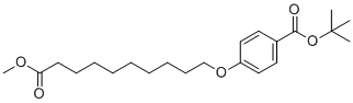 CAS # 905303-11-9, 4-(9-Methoxycarbonylnonyloxy)benzoic acid tert-butyl ester