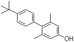 structure of CAS# 906101-33-5, 4'-叔丁基-2,6-二甲基联苯-4-醇