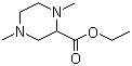 Ethyl 1,4-dimethylpiperazine-2-carboxylate molecular structure (CAS 90729-01-4)