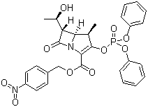 CAS # 90776-59-3, beta-Methyl vinyl phosphate (MAP), P-Nitrobenzyl (4R,5S,6S)-3-(diphenyloxy)phosphoryloxy-6-[(1R)-1-hydroxyethyl]-4-methyl-7-oxo-1-azabicyclo[3,2,0]hept-2-ene-2-carboxylate