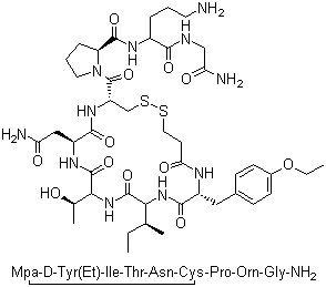 structure of CAS# 90779-69-4, Atosiban