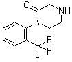 1-[2-(Trifluoromethyl)phenyl]-2-piperazinone molecular structure (CAS 907972-83-2)
