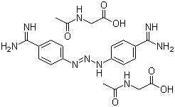 structure of CAS# 908-54-3, Diaminazene aceturate