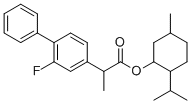 structure of CAS# 908559-44-4, Flurbiprofen rac-Menthyl Ester