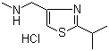 CAS # 908591-25-3, 2-Isopropyl-4-[(N-methylamino)methyl]thiazole hydrochloride