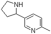 structure of CAS# 90872-72-3, 2-甲基-5-(2-吡咯烷基)吡啶